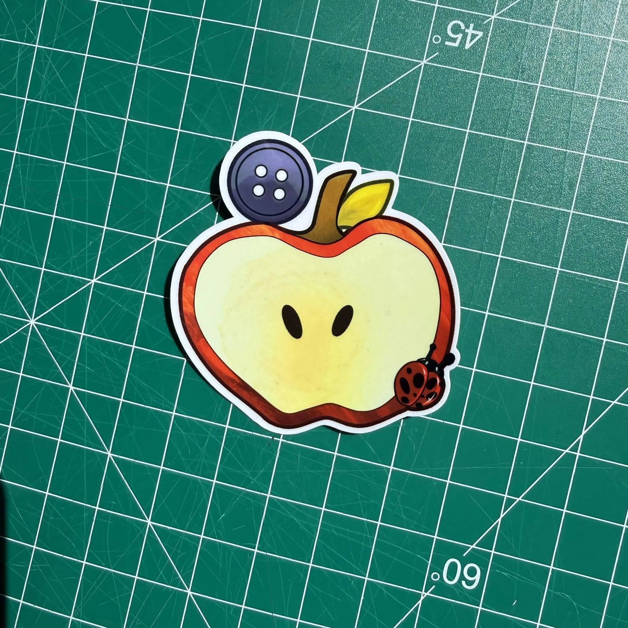 twee apple sticker