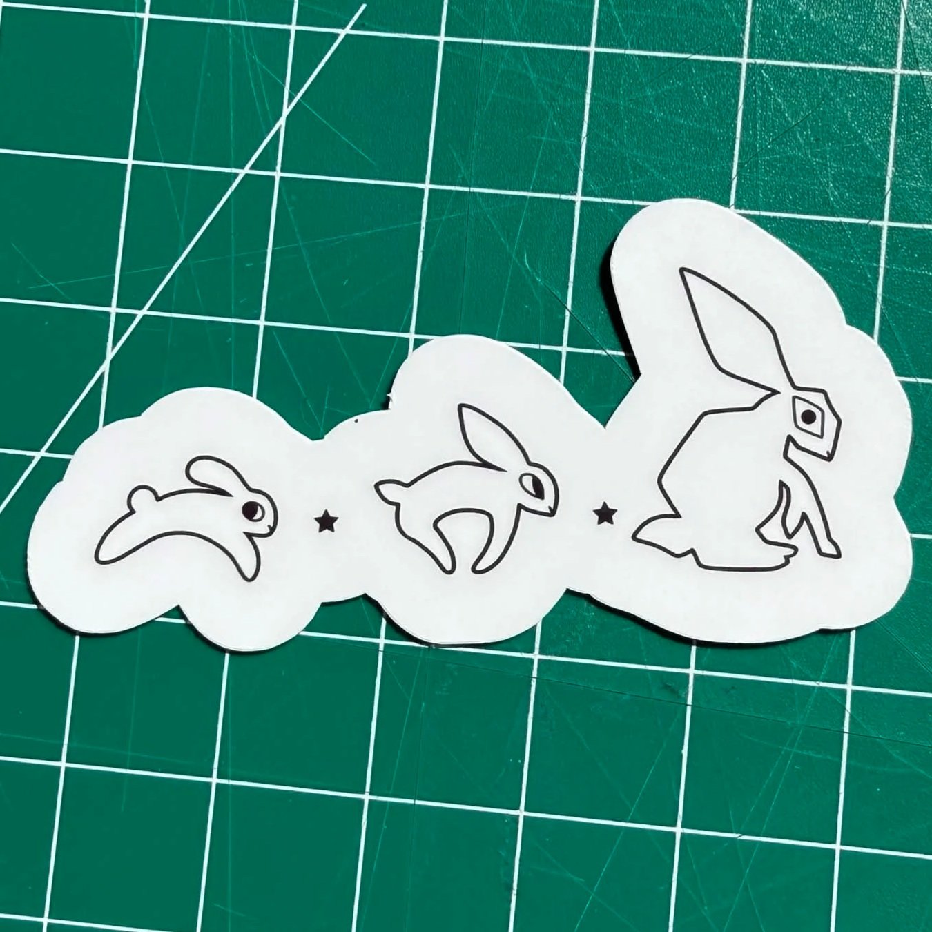 transistion bunny sticker