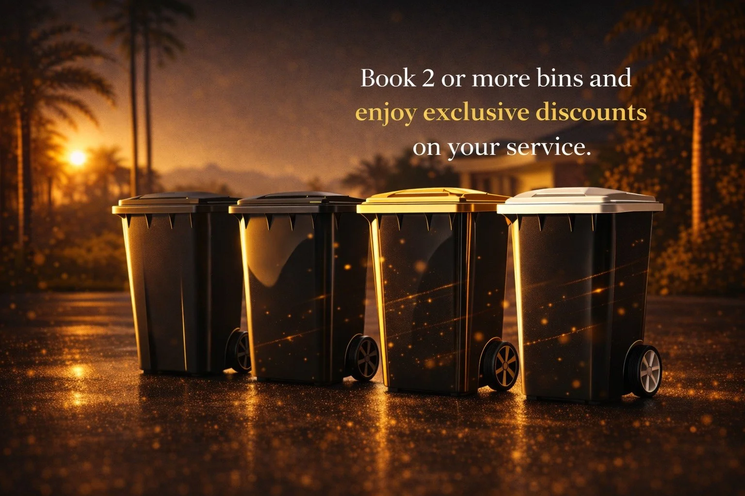 Multi-bin discounts available for 2 or more bins