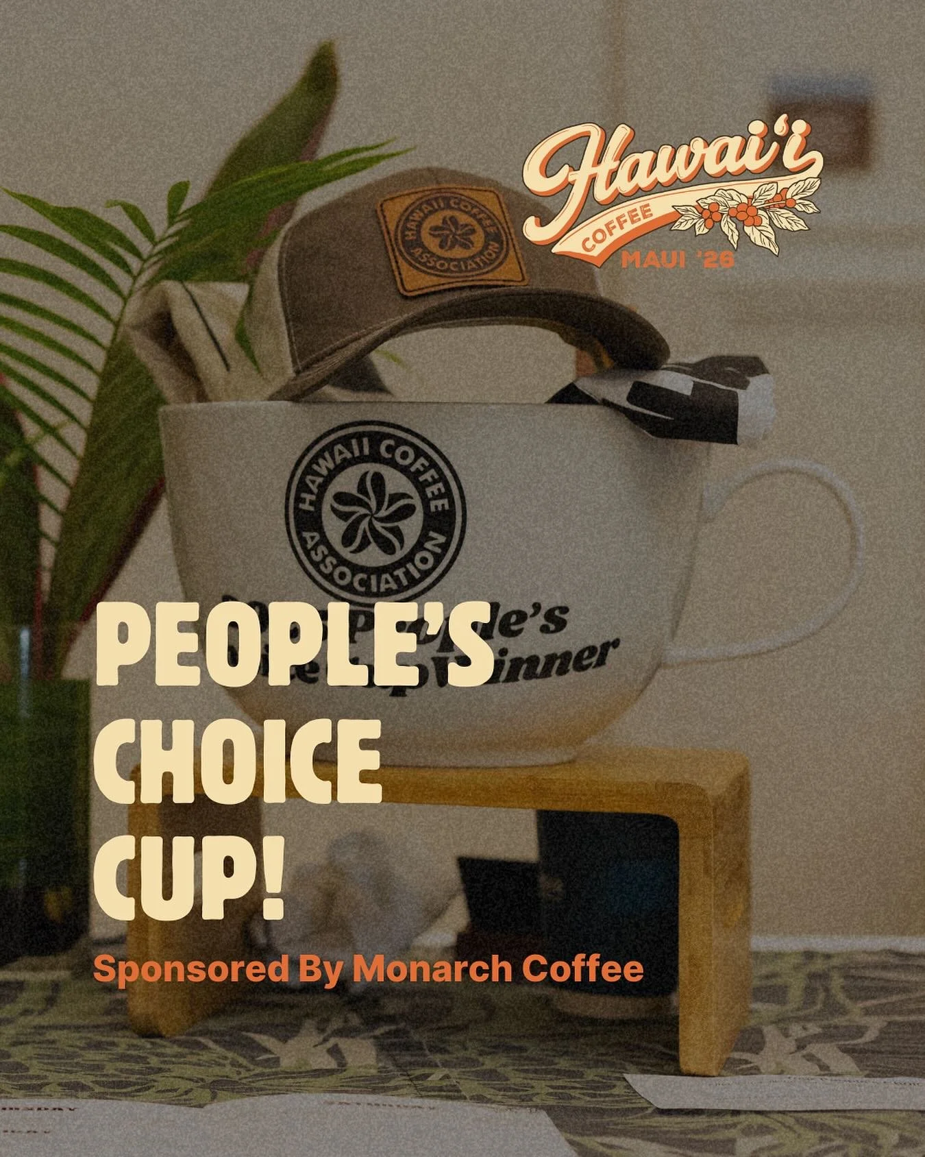 ☕ The People&rsquo;s Choice Cup is BACK! ☕
One of the most beloved moments from last year&rsquo;s conference is returning! 

Throughout the 2026 HCA Conference, we will be spotlighting exceptional coffees from across the Hawaiian Islands during our d