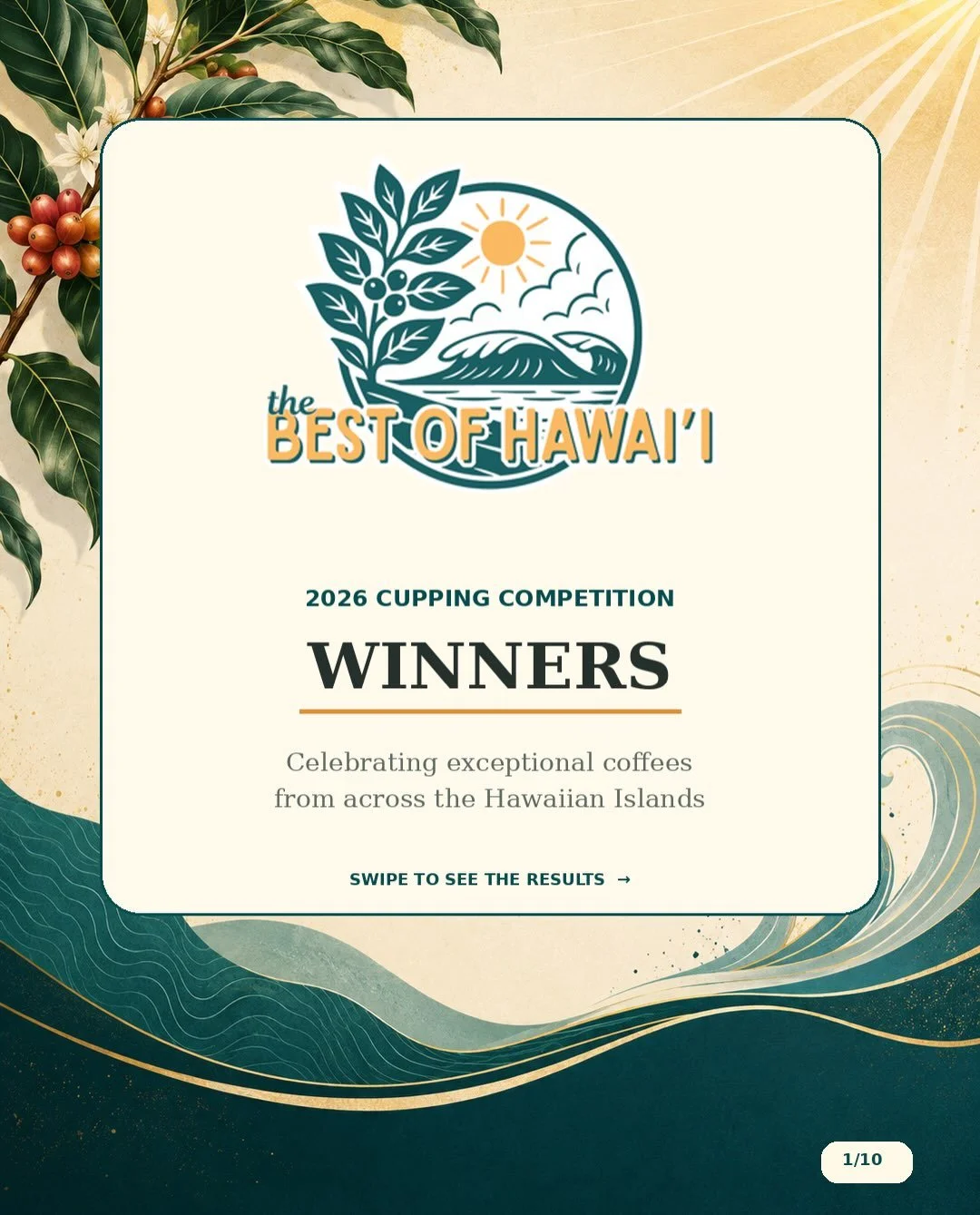 Celebrating the Best of Hawai&lsquo;i!

The results of the 2026 Best of Hawai&lsquo;i Cupping Competition are officially in. This year&rsquo;s competition celebrated exceptional coffees, dedicated producers and the remarkable diversity found across H