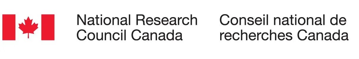 Logo with Canadian flag and text 'National Research Council Canada' in English and French.