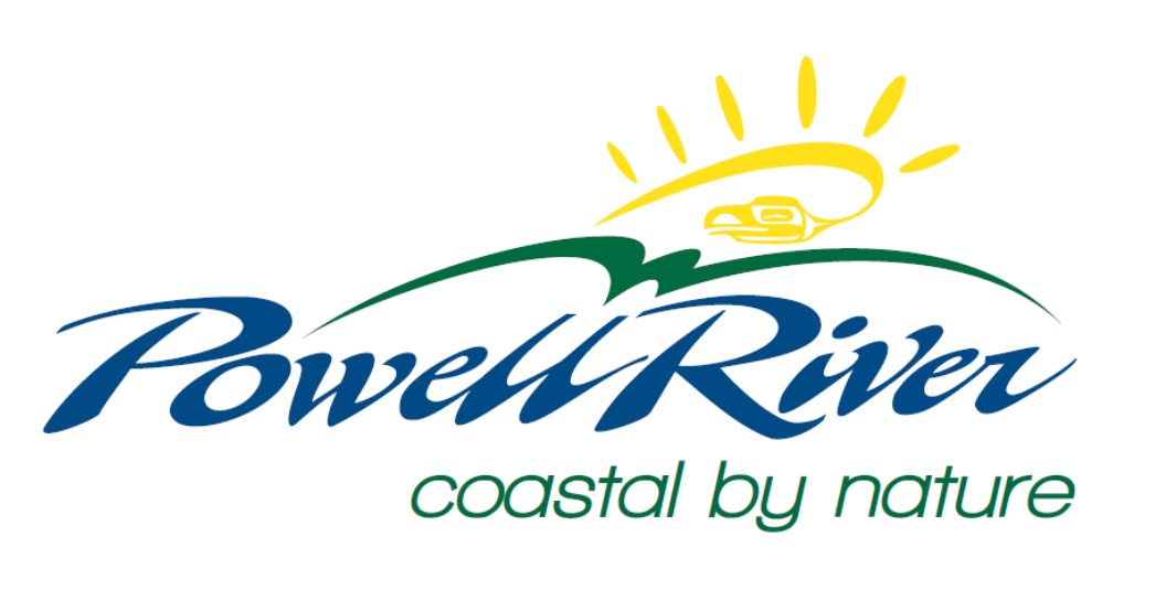 Logo of Power River with a yellow sun, green hill, and stylized river, along with the text 'Power River' and the slogan 'coastal by nature'.