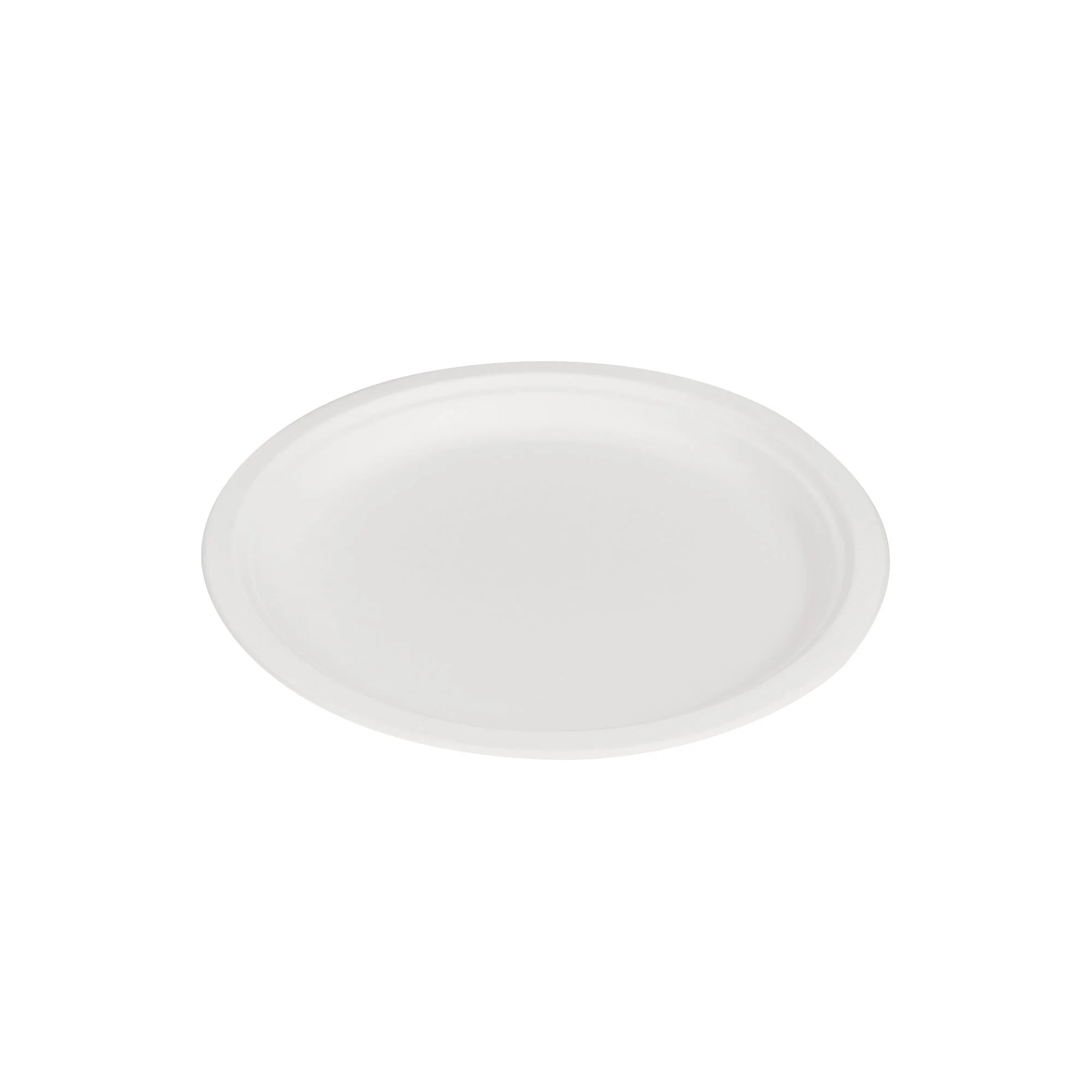 10 Inch Round Plate Sugarcane Bagasse PFAS-Free Compostable Certified