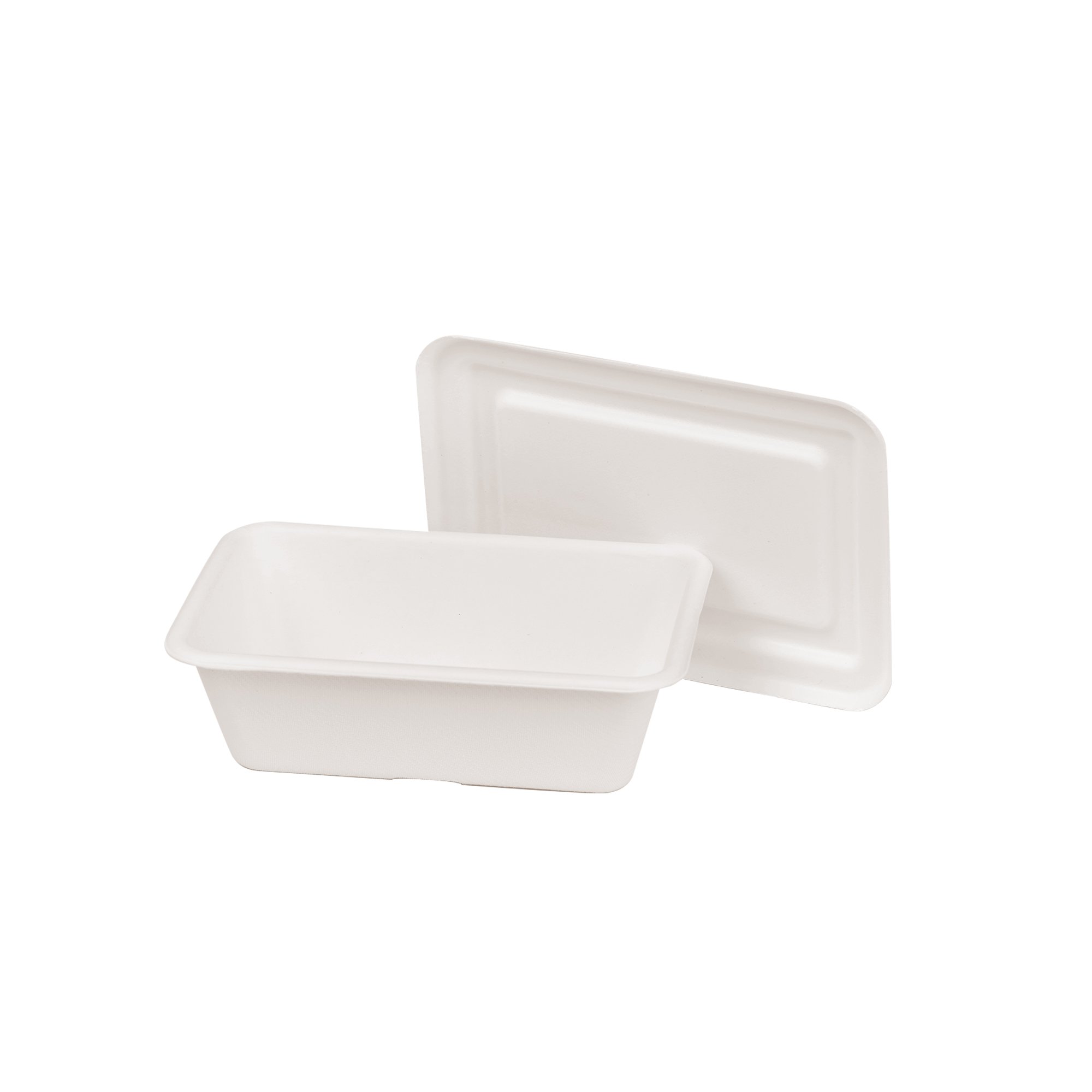 22oz 680ml Fiesta Container (Lid Available) Sugarcane Bagasse PFAS-Free Compostable Certified