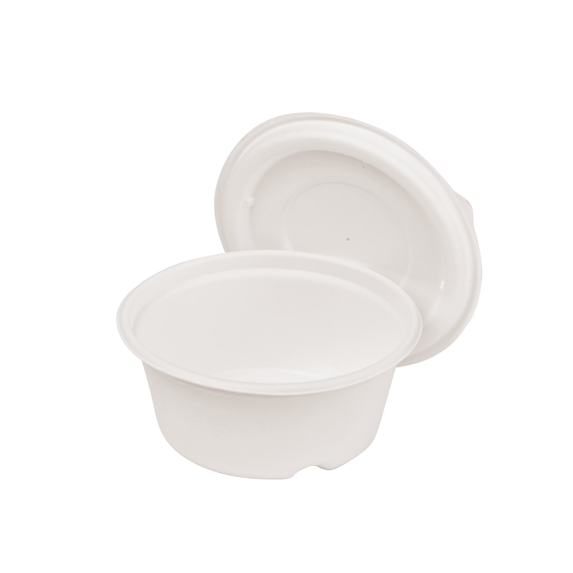 28oz 800ml Round Bowl (Lid Available) Sugarcane Bagasse PFAS-Free Compostable Certified