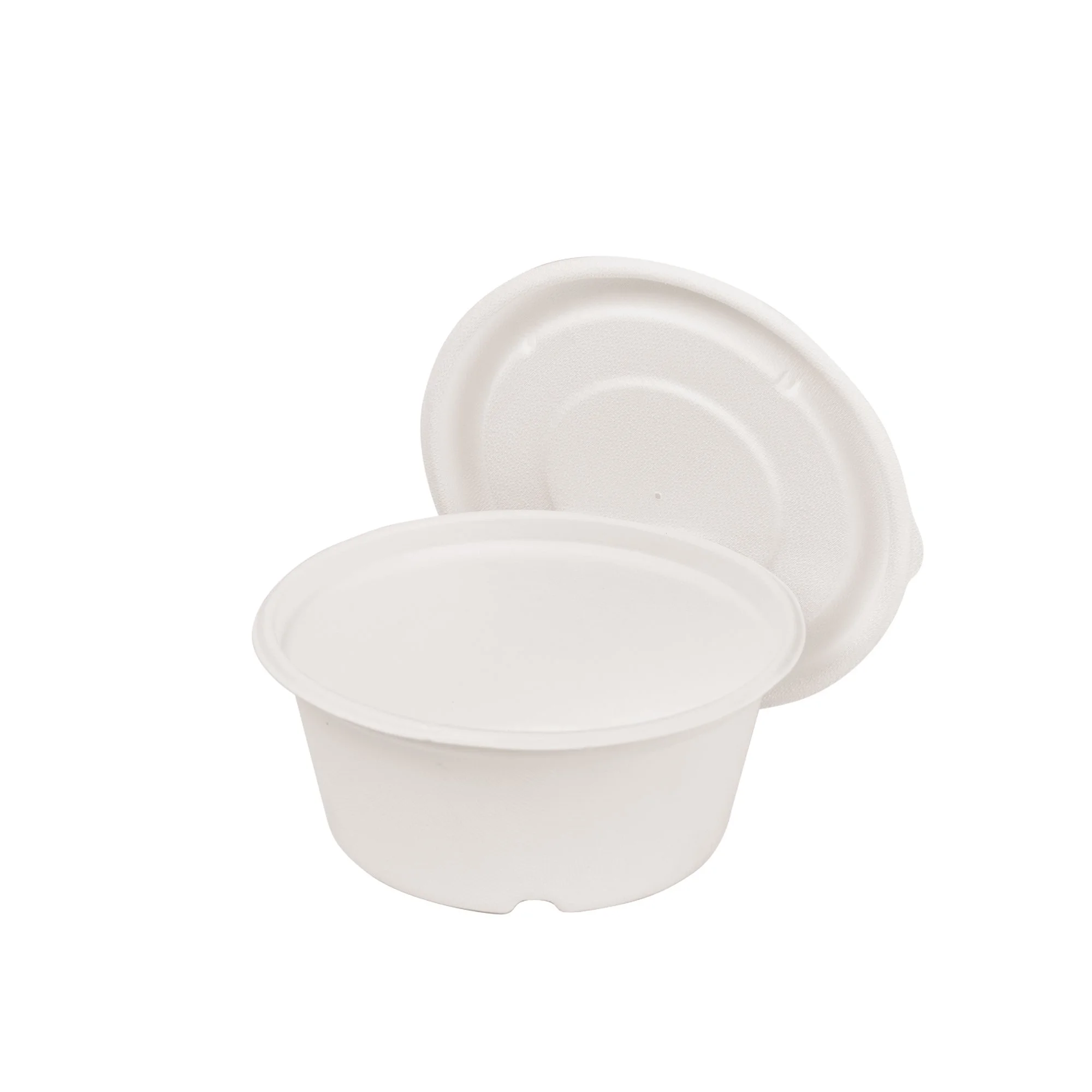 42oz 1,200ml Round Bowl (Lid Available) Sugarcane Bagasse PFAS-Free Compostable Certified