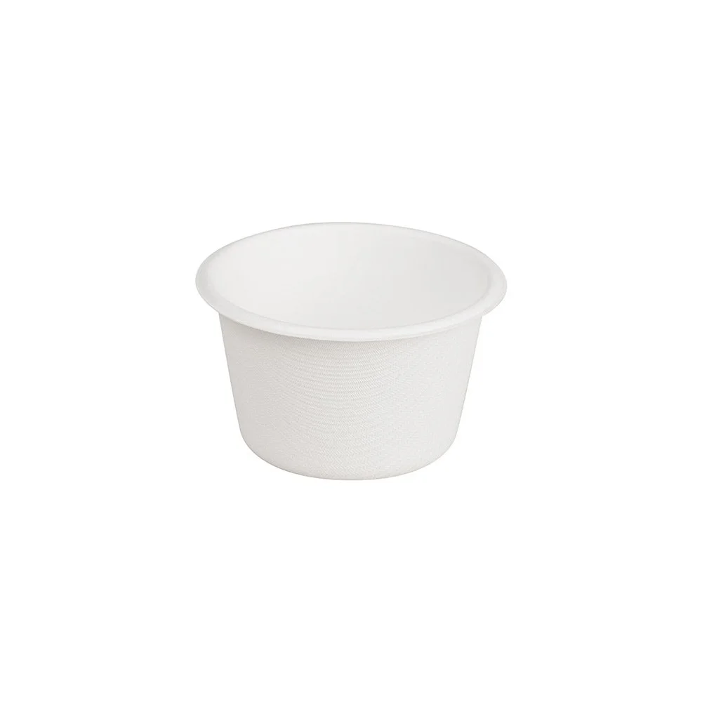 4oz Cup Sugarcane Bagasse PFAS-Free Compostable Certified