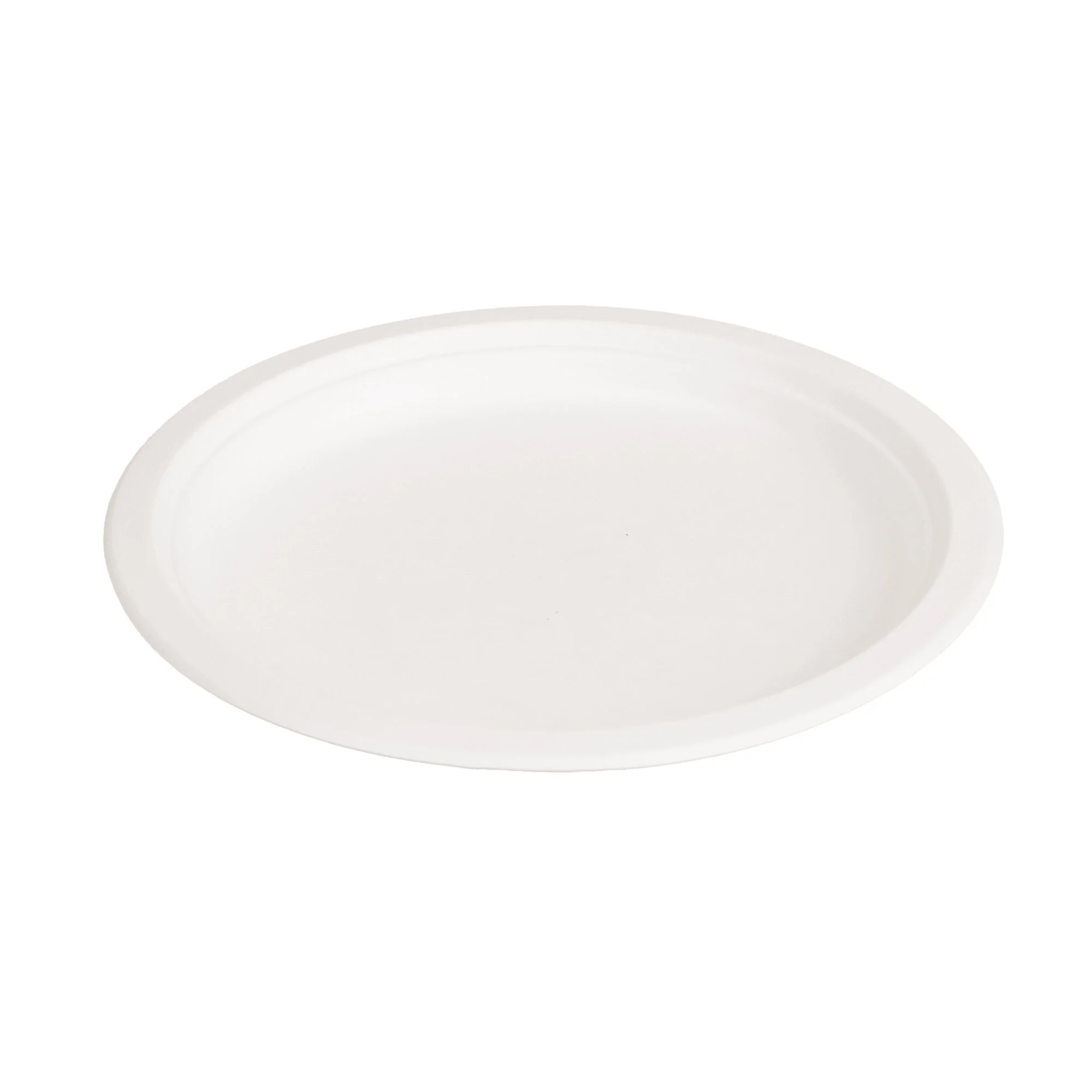 9 Inch Round Plate Sugarcane Bagasse PFAS-Free Compostable Certified