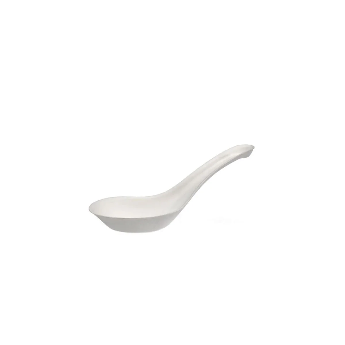 Small Asian Spoon Sugarcane Bagasse PFAS-Free Compostable Certified Cutlery