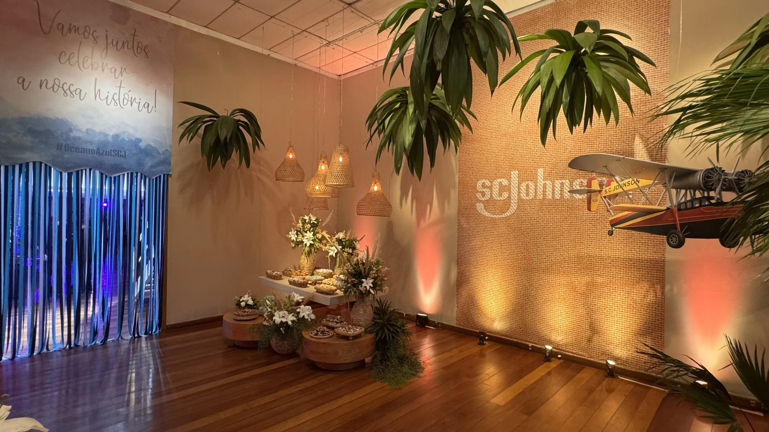 Evento corporativo da SCJohnson no salão principal