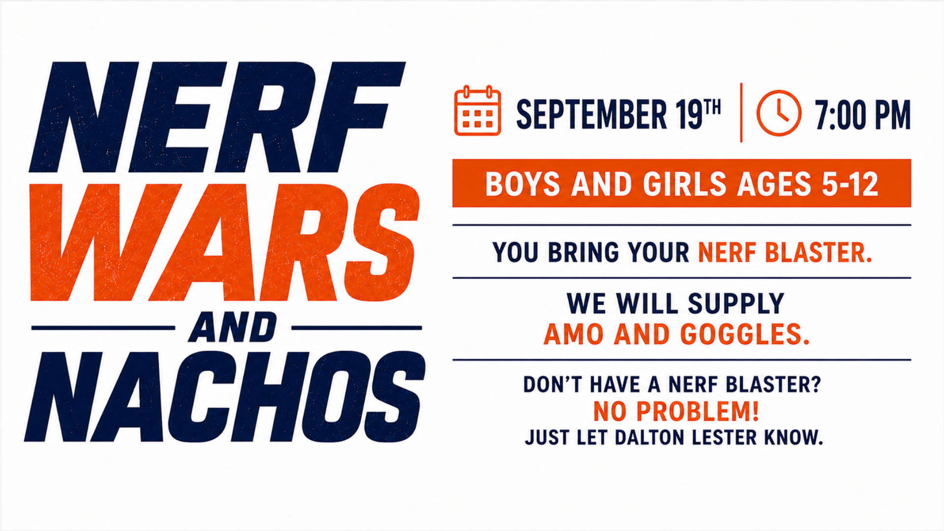Nerf Wars and Nachos @ ARBC