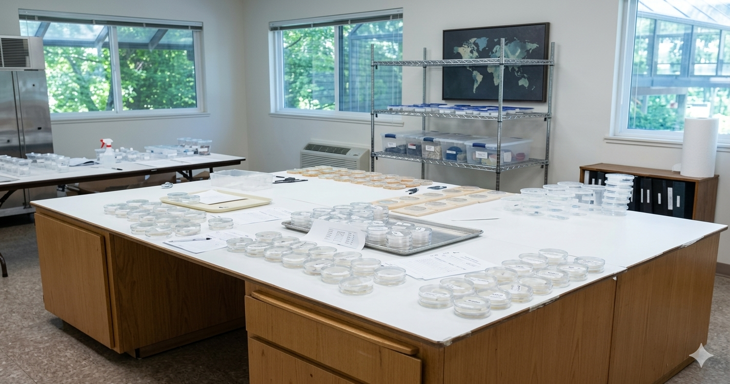 rigorous testing environment inside entomology lab for bug brothers llc