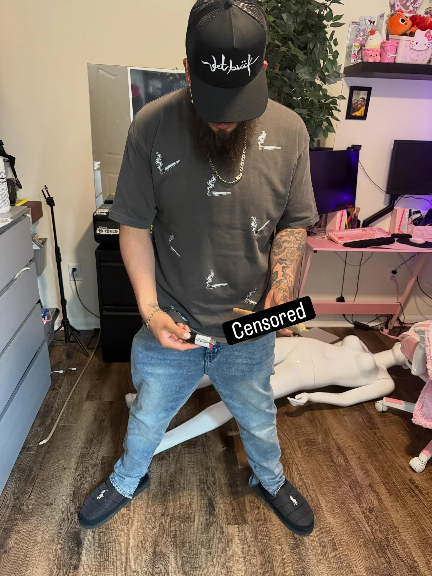 $42
SlowMotion T-Shirt -  Tattooed Lighter - Get Buck Trucker - plus free gift 🎁 💨  #420