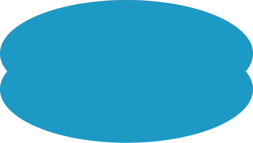 Blue ovals stacked twice.