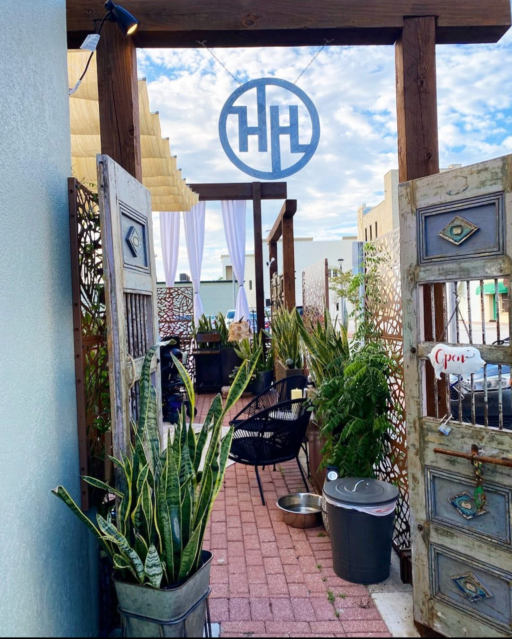 Outdoor patio serving beer, wine, and specialty drinks in downtown daytona beach