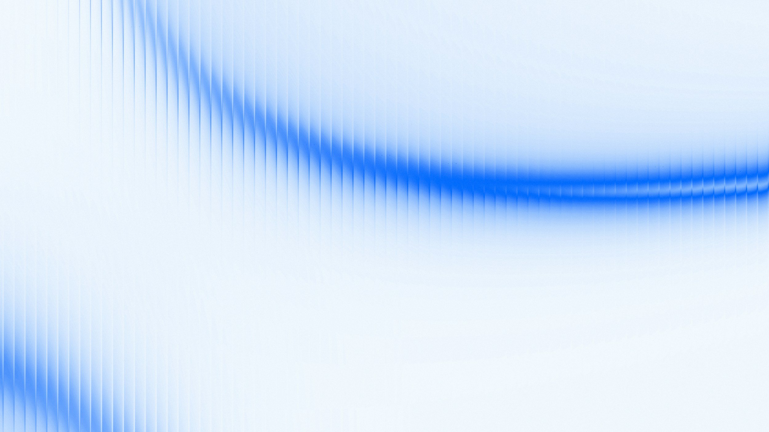 Abstract digital art with flowing blue lines and a light gradient background.