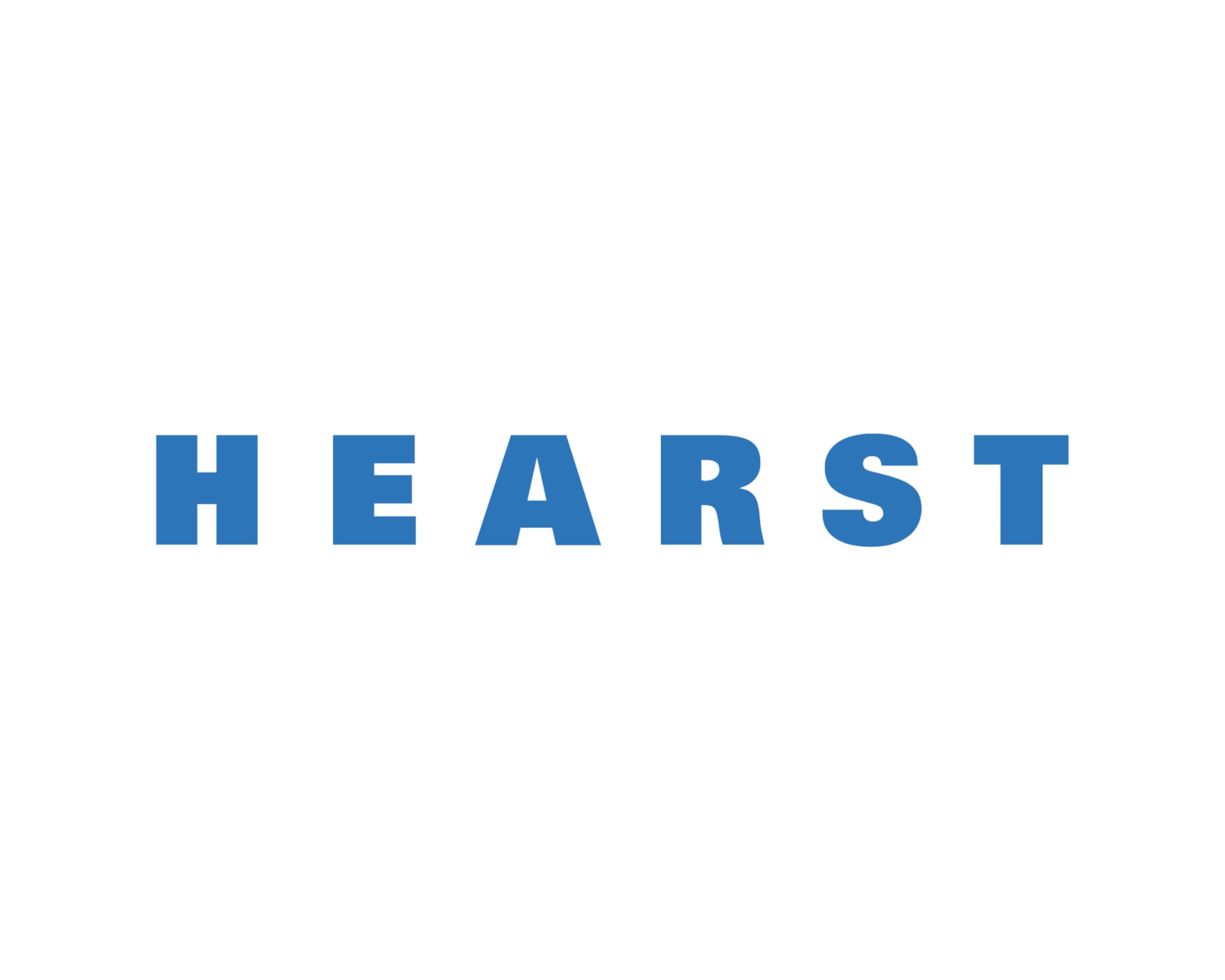 The word 'HEARST' in blue capital letters underneath the movie title 'A QUIET PLACE' in black and white with a motion picture camera icon above.