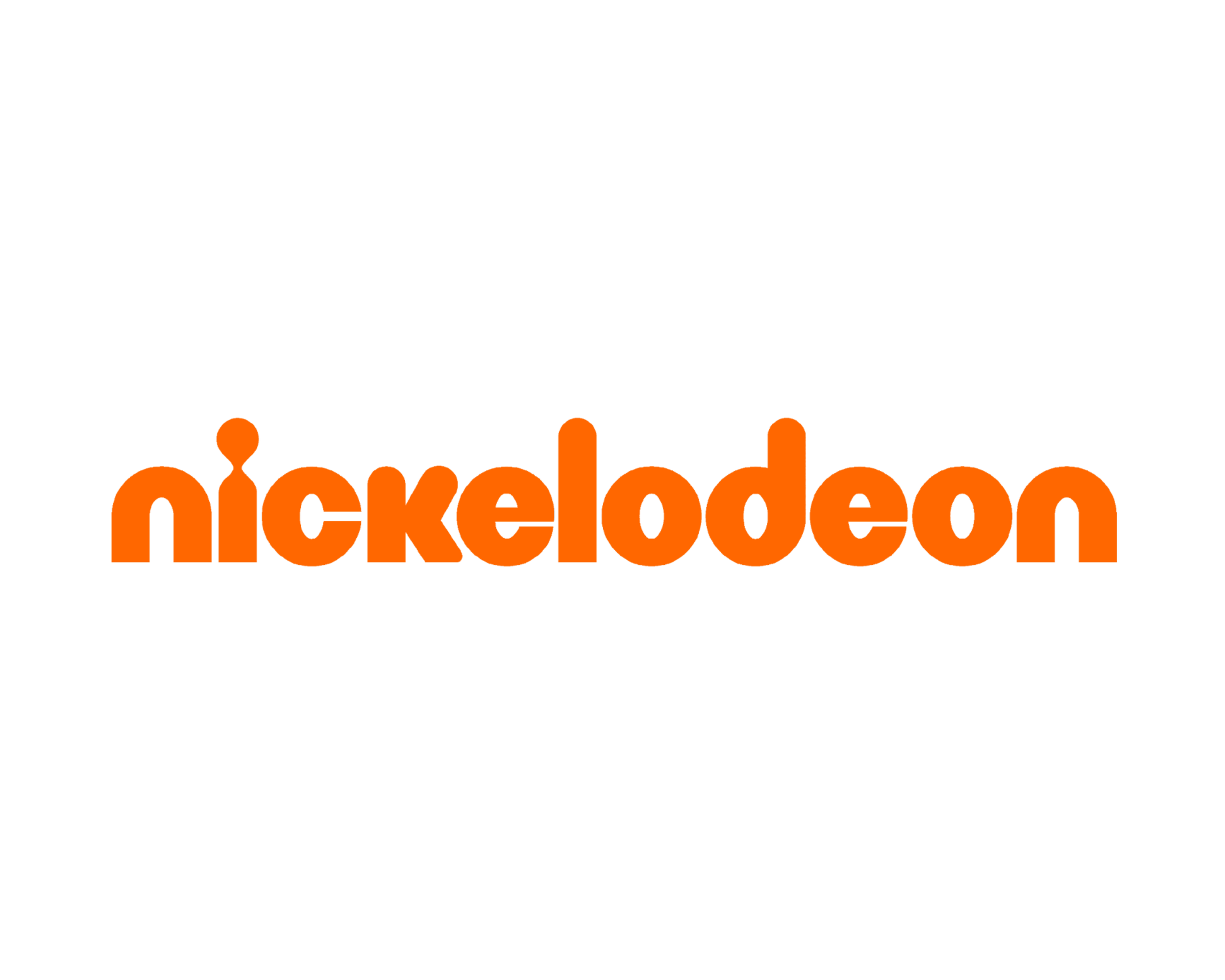 Nickelodeon logo with the orange word 'nickelodeon' in stylized lowercase letters on a black background.
