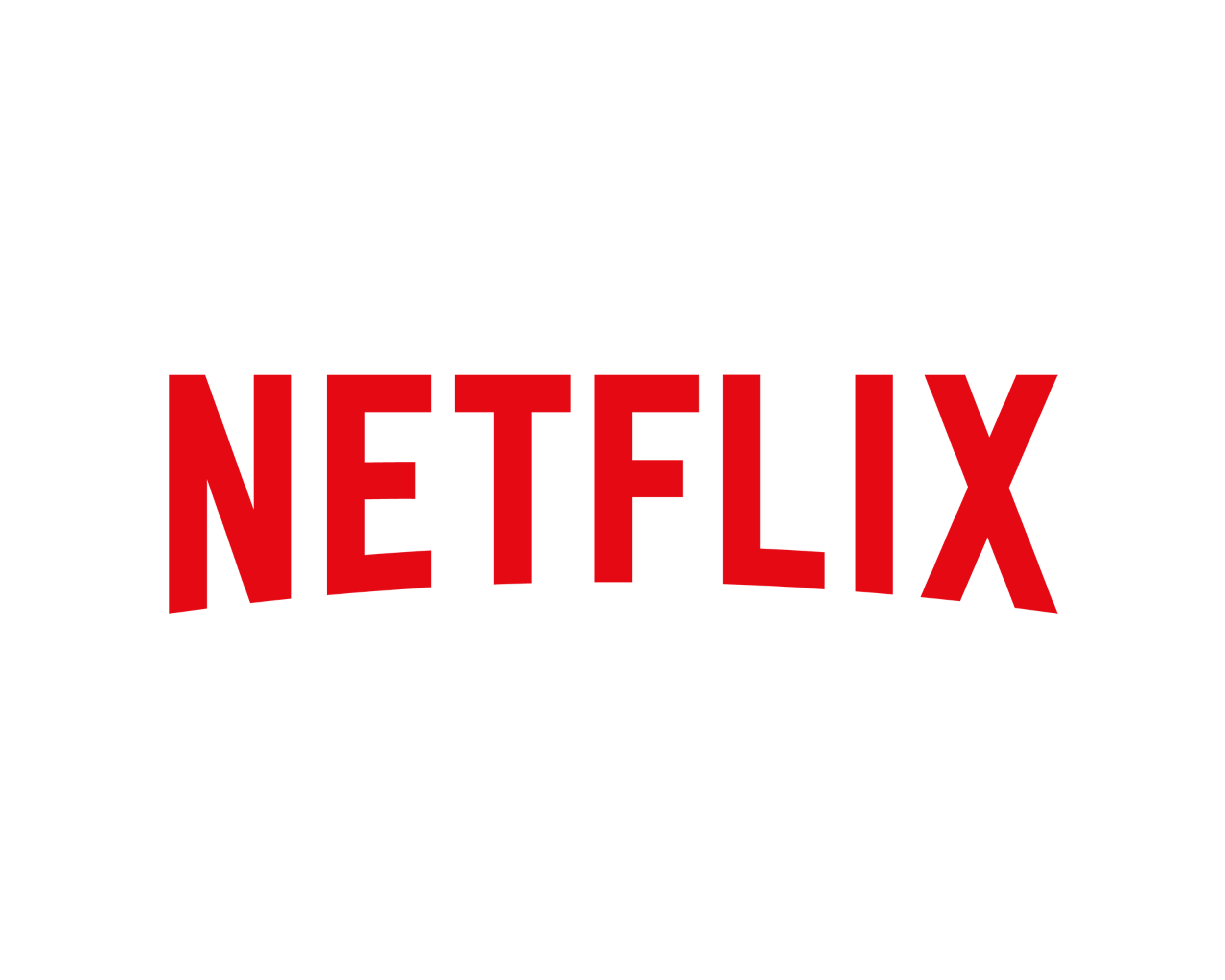 Netflix logo with red text on a black background.