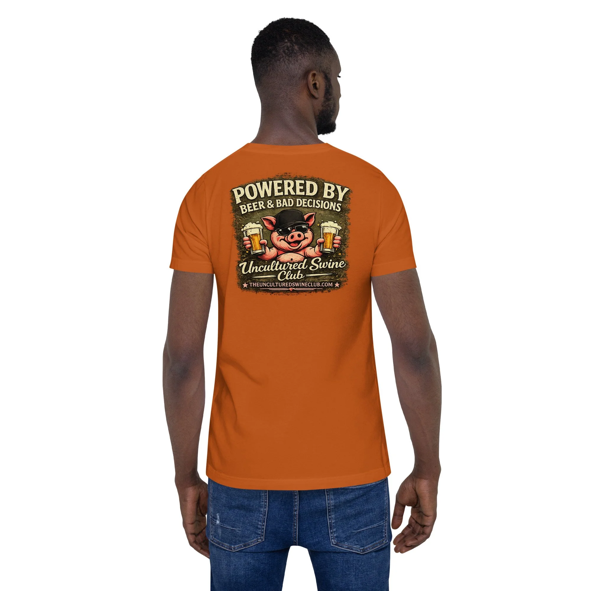Powered by Beer & Bad Decisions-Tee
