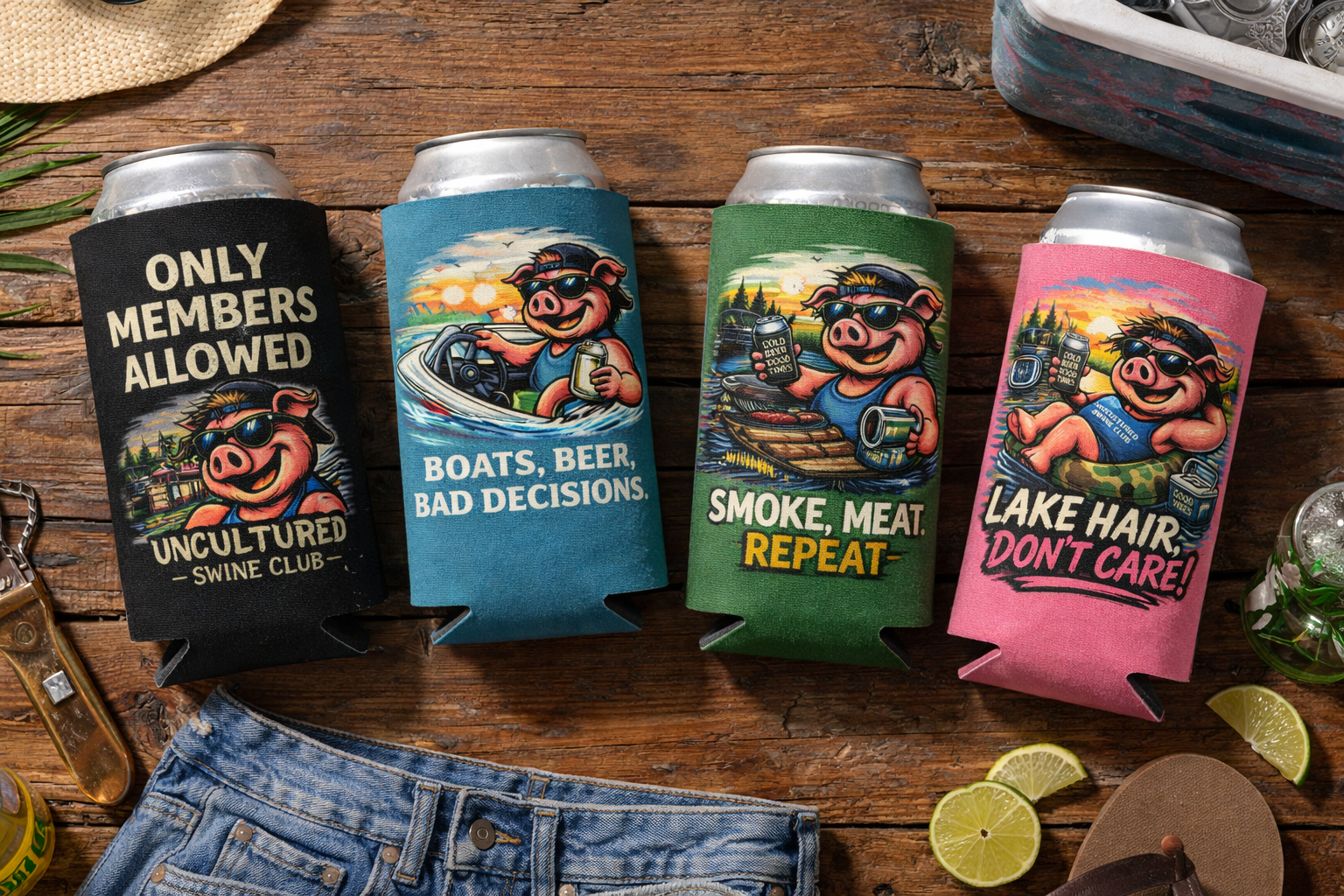 Boats & Beer Koozies