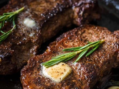 Beef butter, and spices.