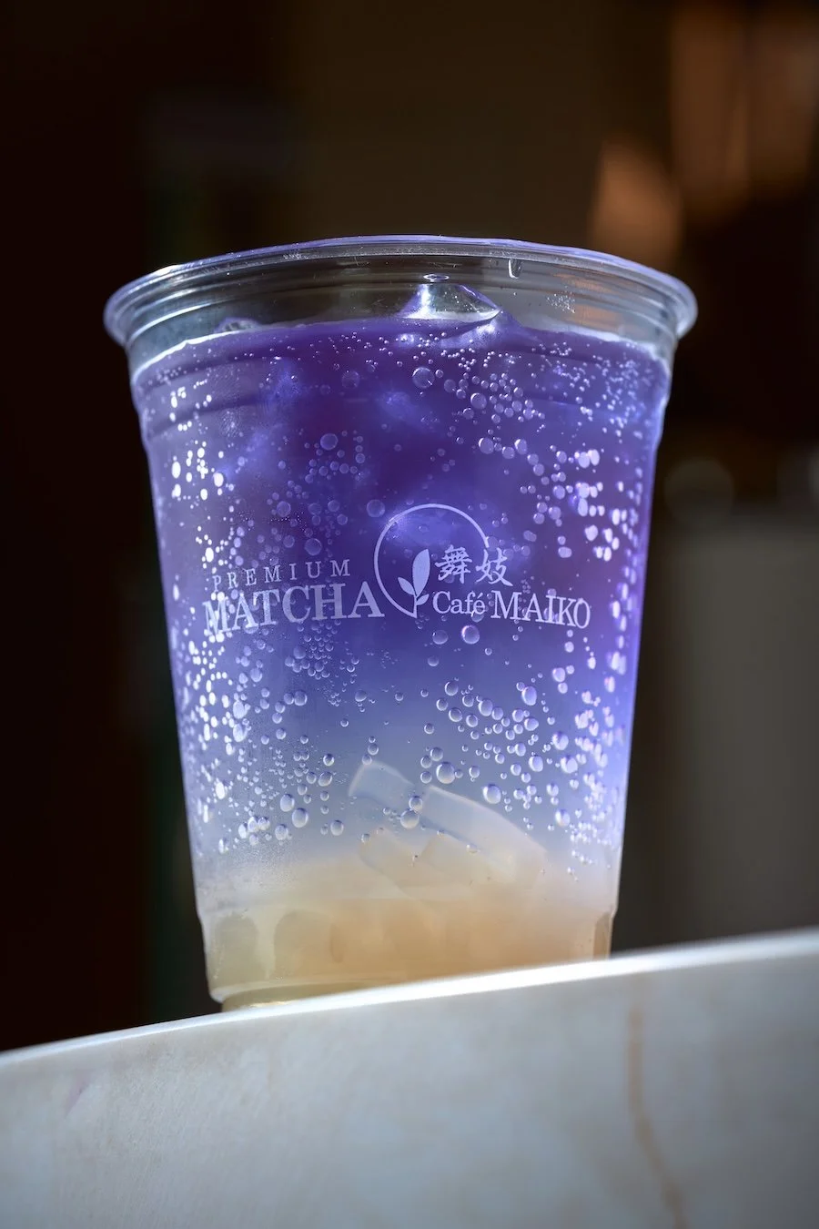 A Lychee spritz drink special from Matcha Cafe Maiko.