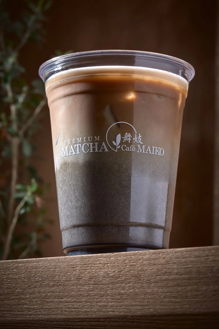 A Black Sesame espresso latte at Matcha Cafe Maiko.