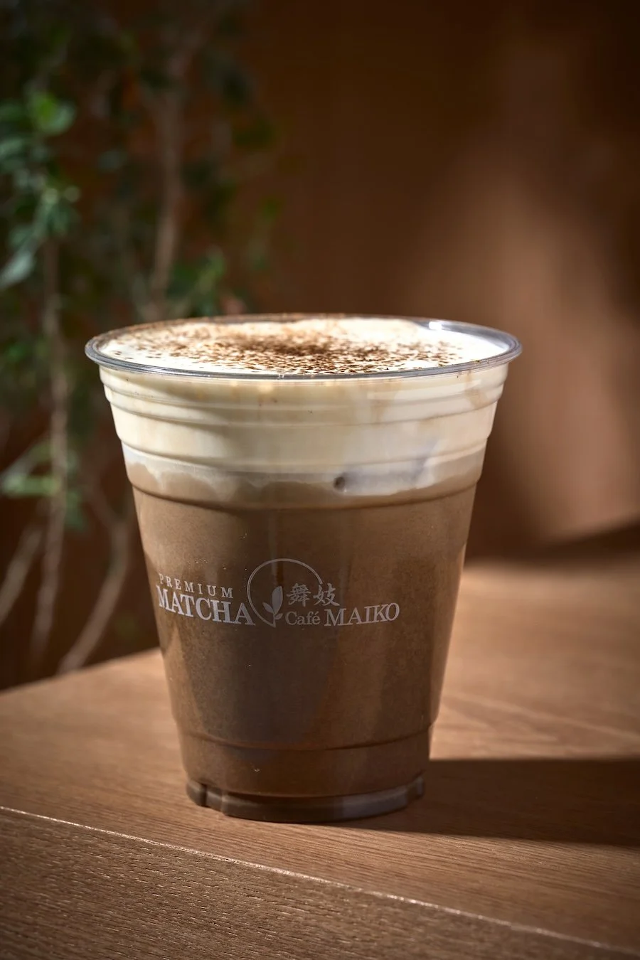 A Hojicha latte with cheese foam at Matcha Cafe Maiko.