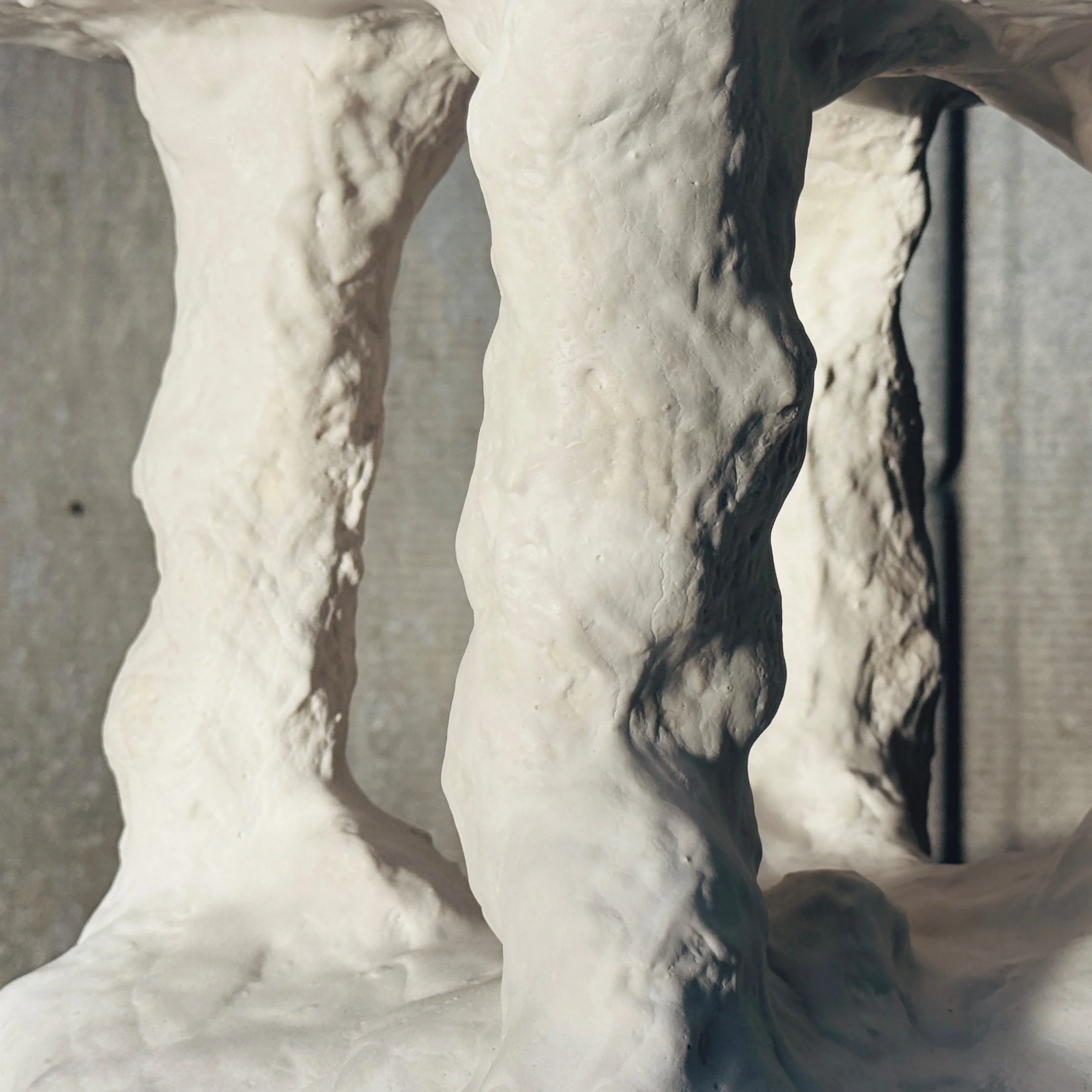 OM 901 | Mono side table in bone white.
