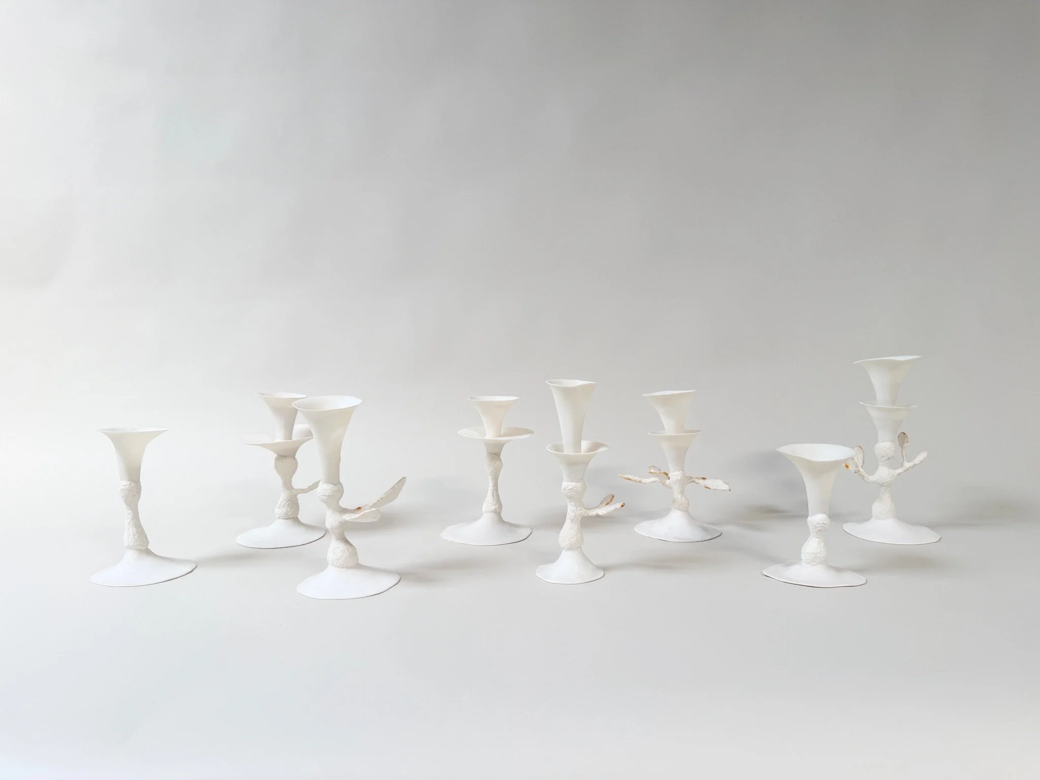 Handmade Porcelain Candlestick Vessels