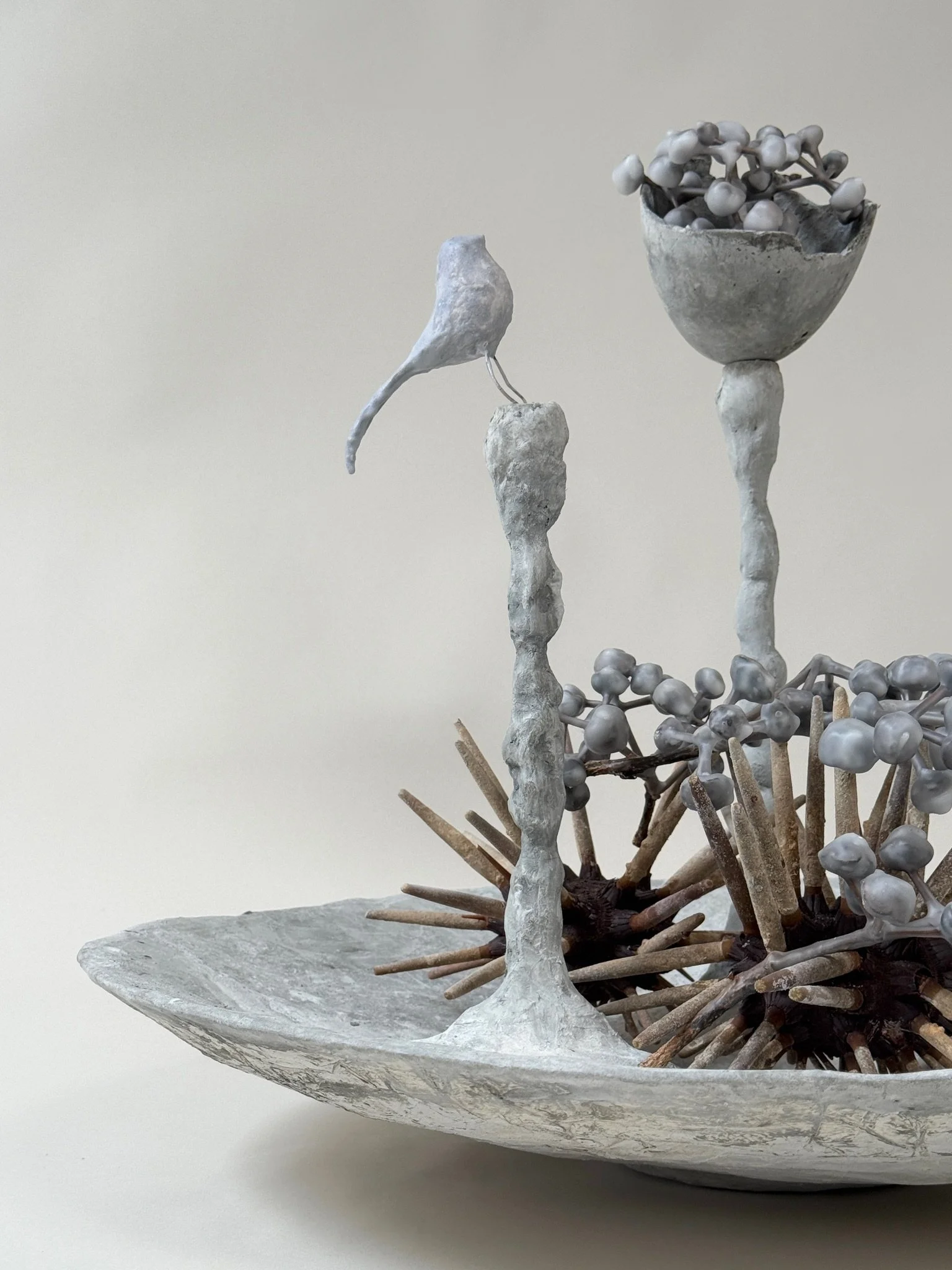 centerpiece detail with material mix