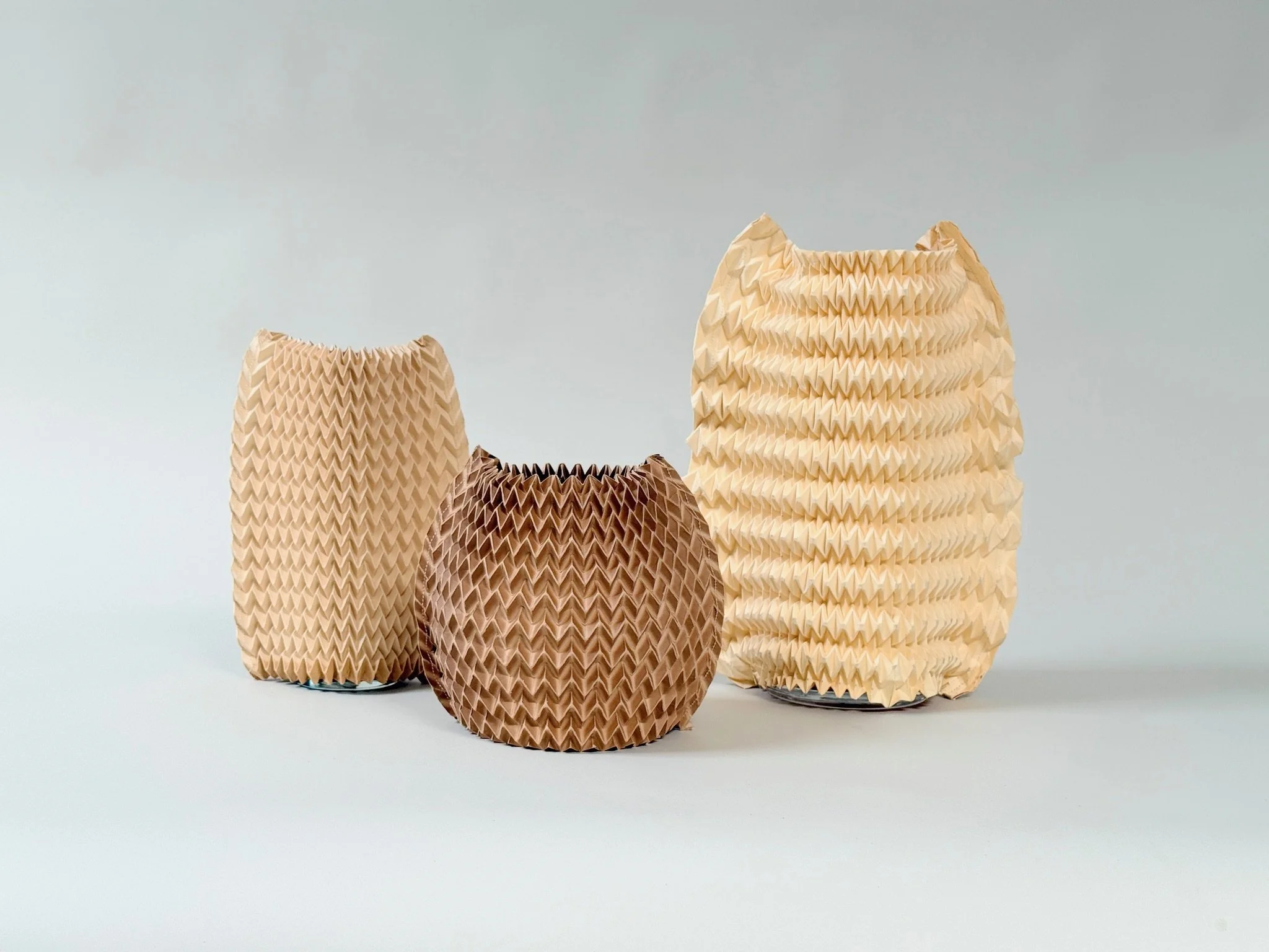 Pleated Paper Vase Sleeve
