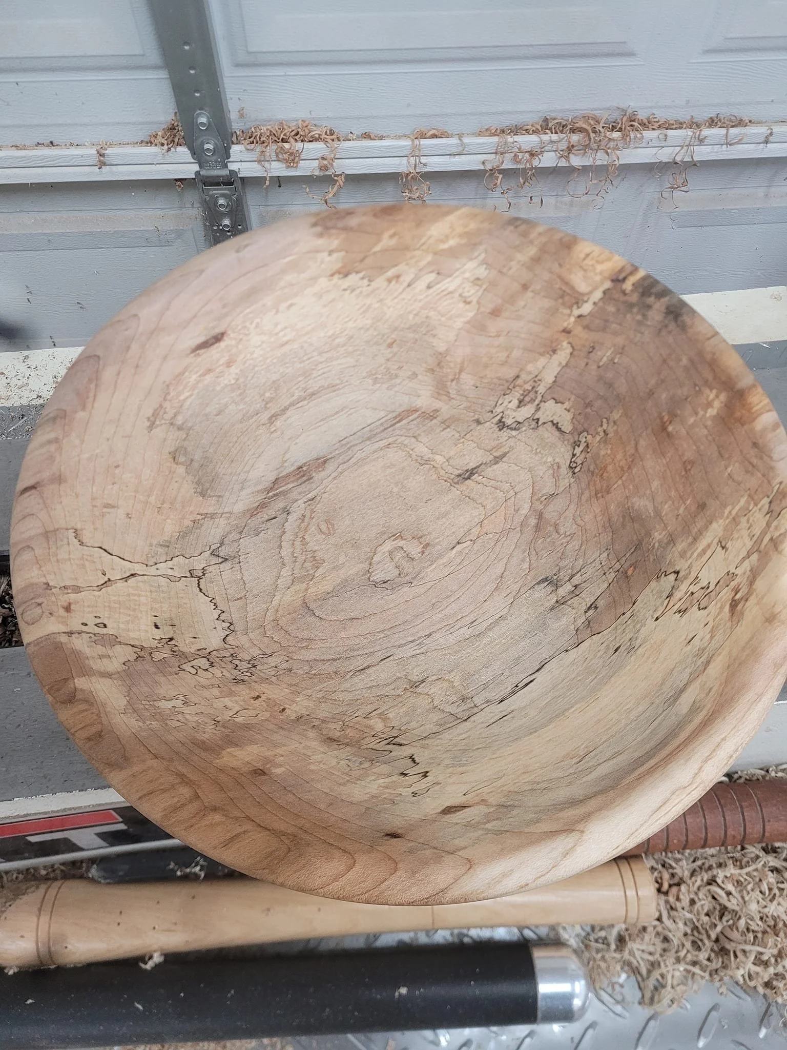 Spalted maple bowl