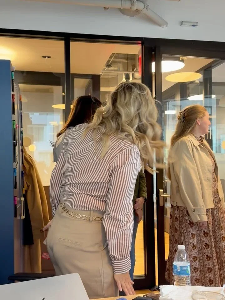 Raleigh Team 🤝 New York Team 

Oh hey @stpatrickscathedral! Pretty great view from our NYC midtown office 

Spotted at Grand Central, bags and coffees in hand: The Strategy Team 

Catching up on client work! 🤓

Awesome on-site presentation by @molb