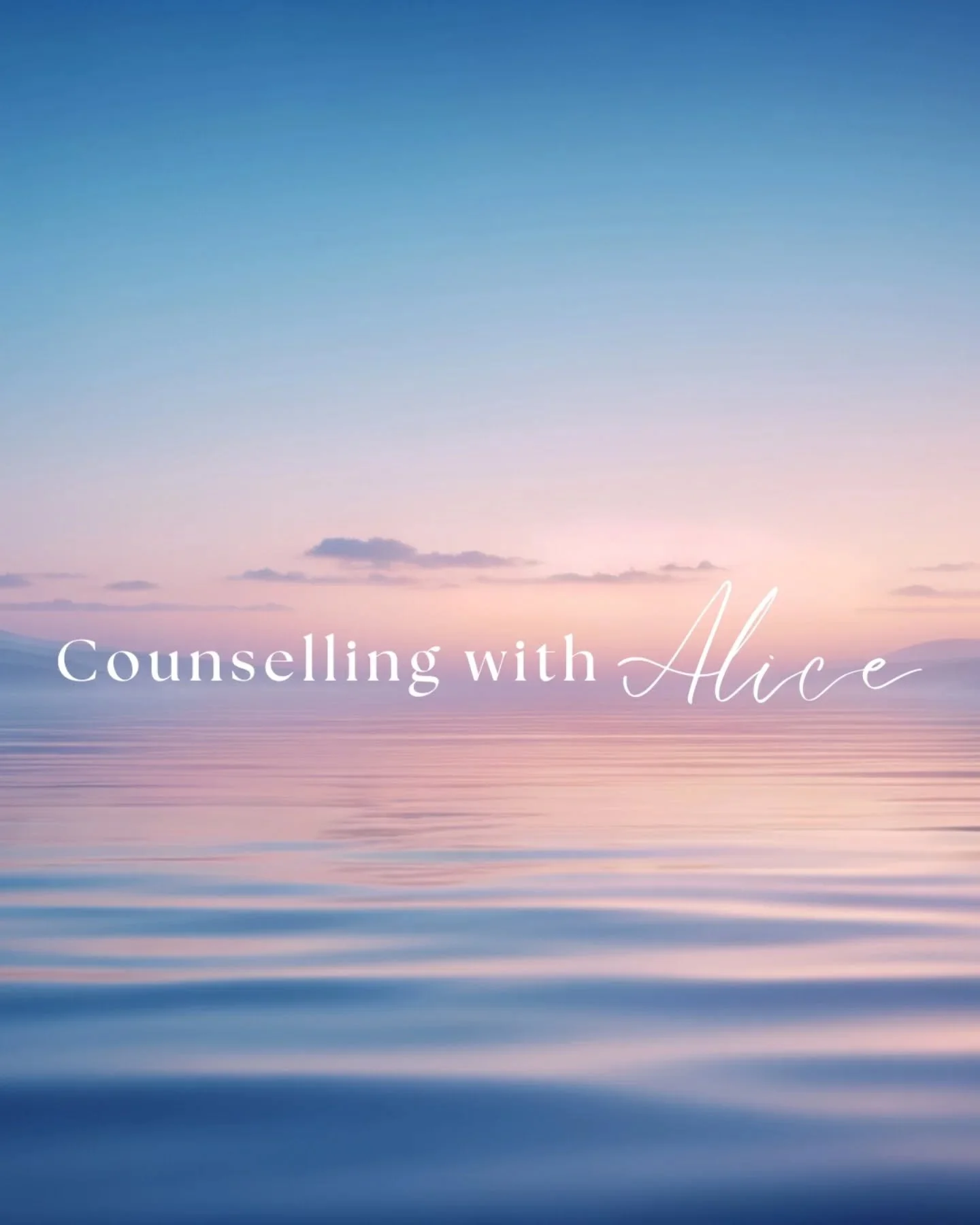 Hi, I'm Alice 👋🏼 I'm a counsellor working online across the UK &amp; face to face in the Cotswolds 🌾

Life can feel overwhelming and messy. You don't have to have it all worked out here. I support people through the hardest parts of life; a space 