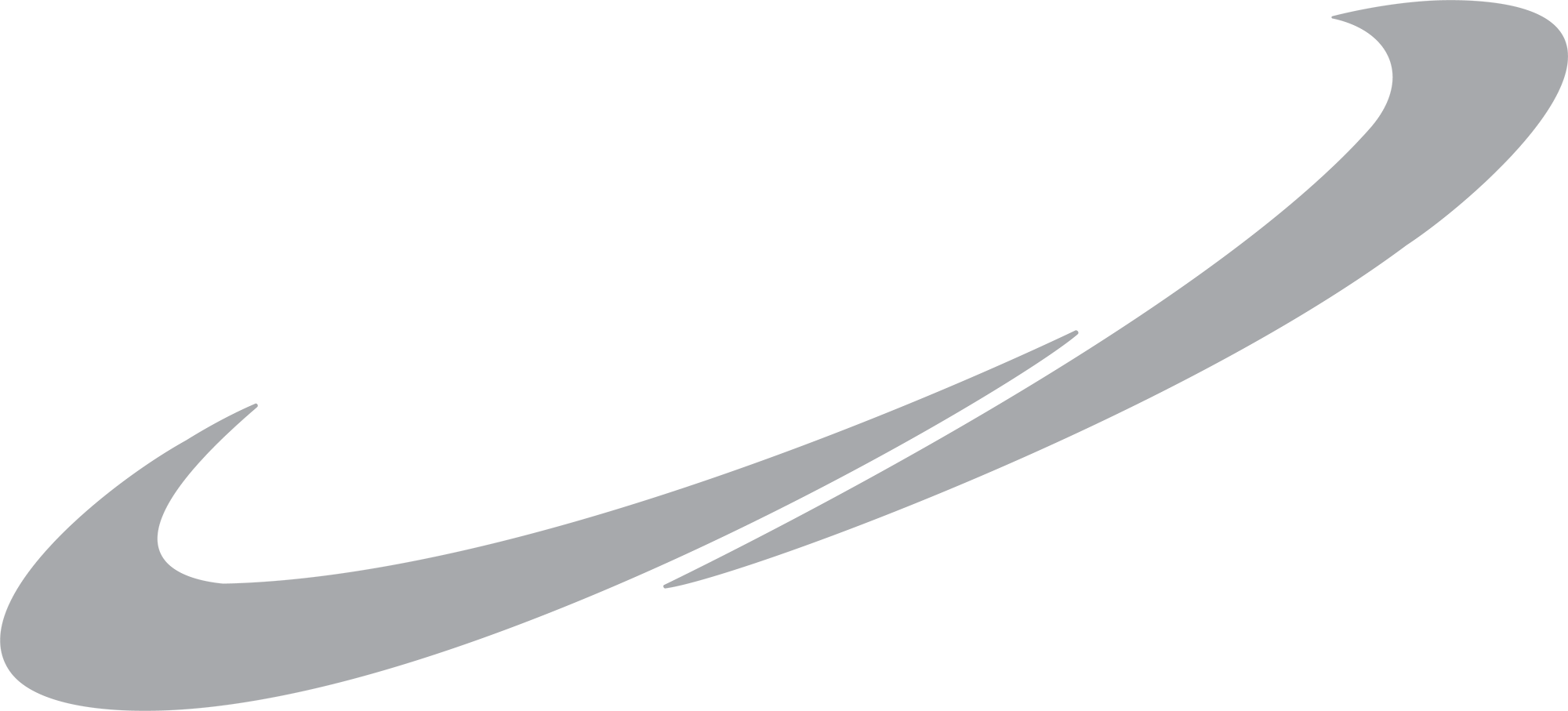 Pipe Flow Plumbing swoosh logo in gray