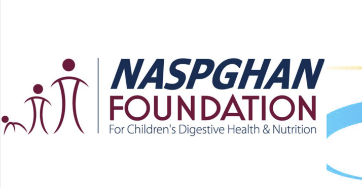 Naspghan Foundation logo with stylized figures and the text 'Naspghan Foundation for Children's Digestive Health & Nutrition'.