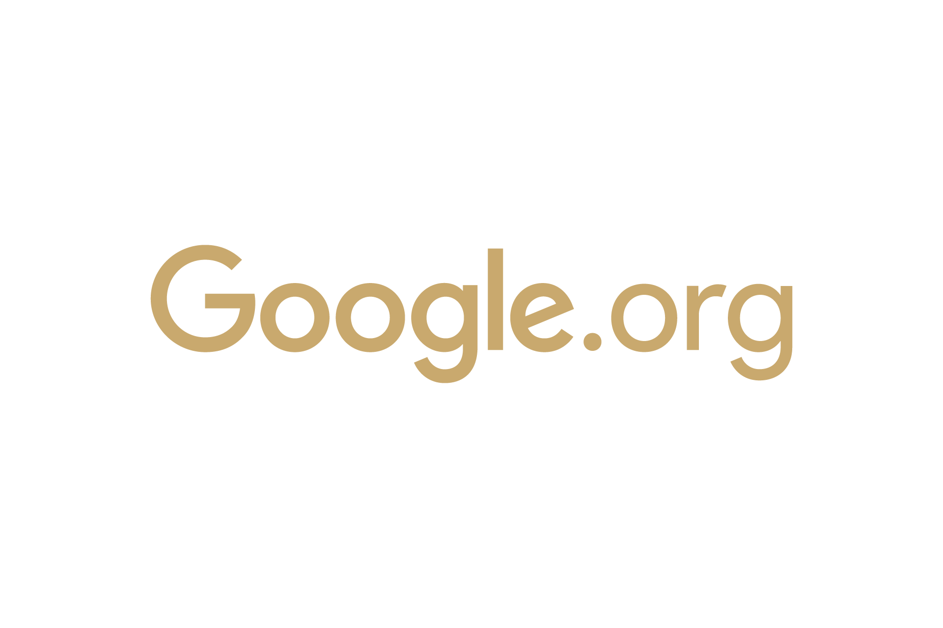 Google logo with the text 'Google.org' in beige color.
