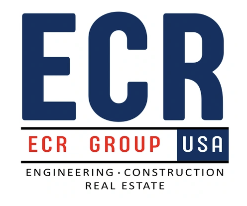 Logo for ECR Group USA, an engineering, construction, and real estate company.
