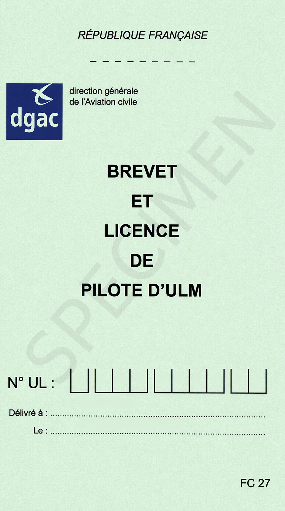 Brevet ULM exemple