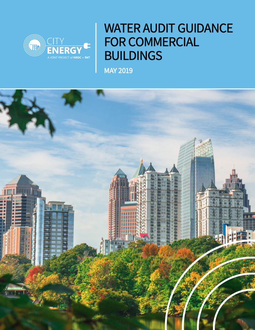 City Energy’s Water Audit Guidance for Commercial Buildings, May 2019