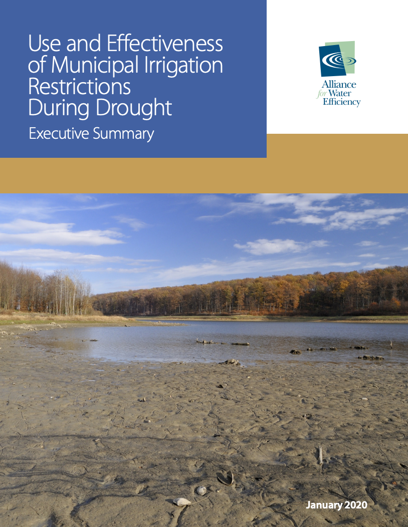 AWE Use and Effectiveness of Municipal Irrigation Restrictions During Drought, Research Study and Report, January 2020