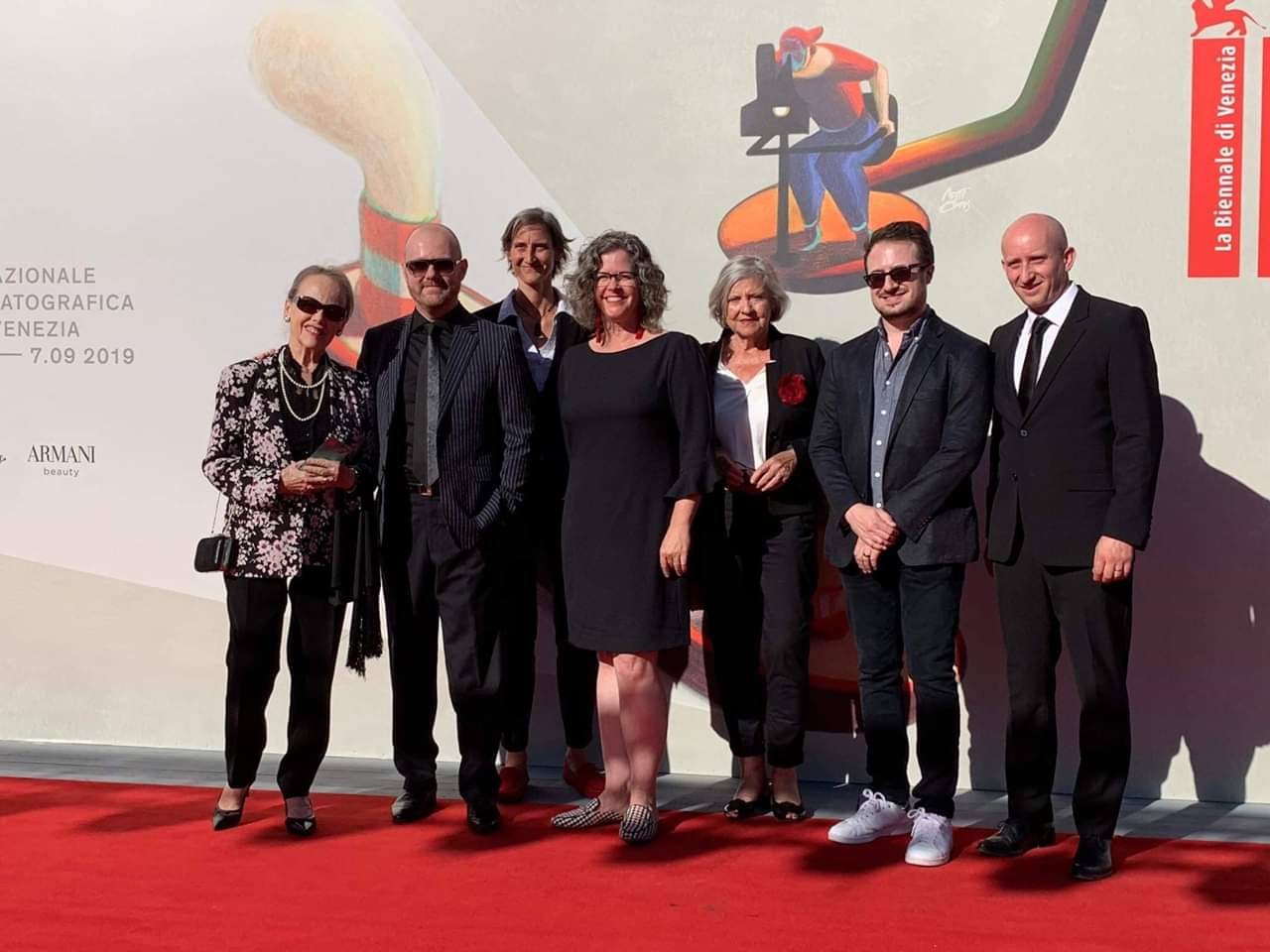 Exhibit A Pictures team at the Venice premiere of Leap of Faith: William Friedkin on the Exorcist.