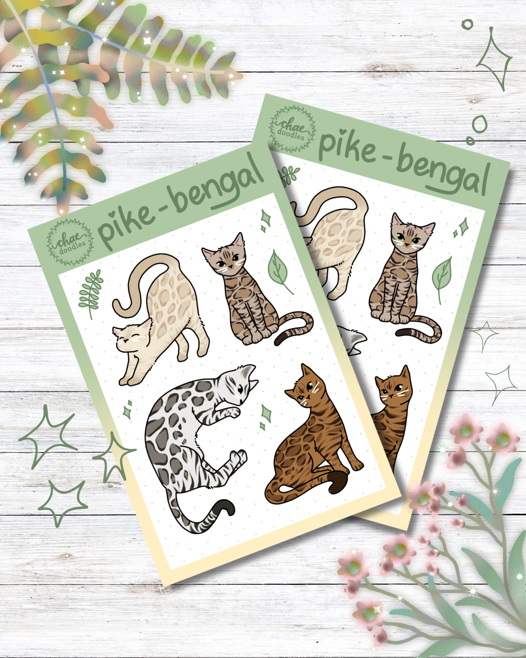 pike - bengal sticker sheet