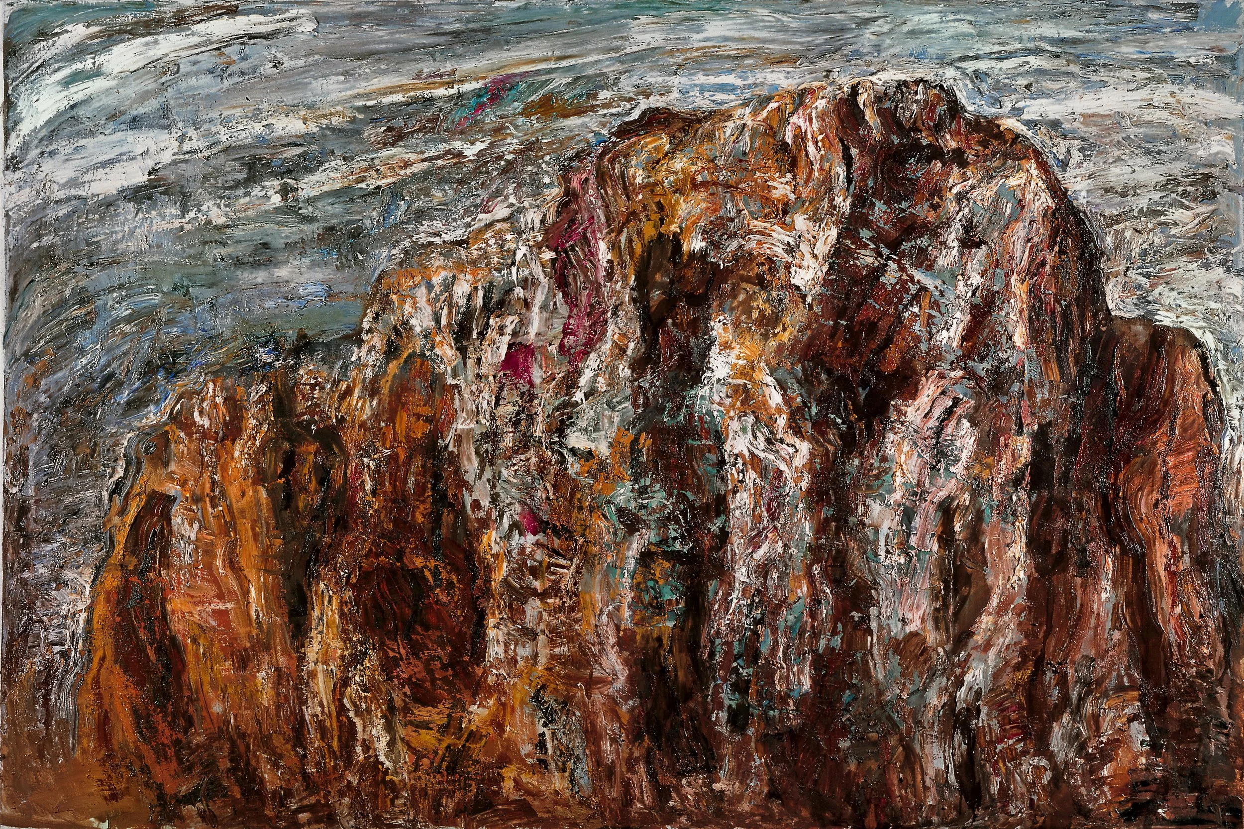 Montagne, 1999, huile sur toile, 100x150 cm