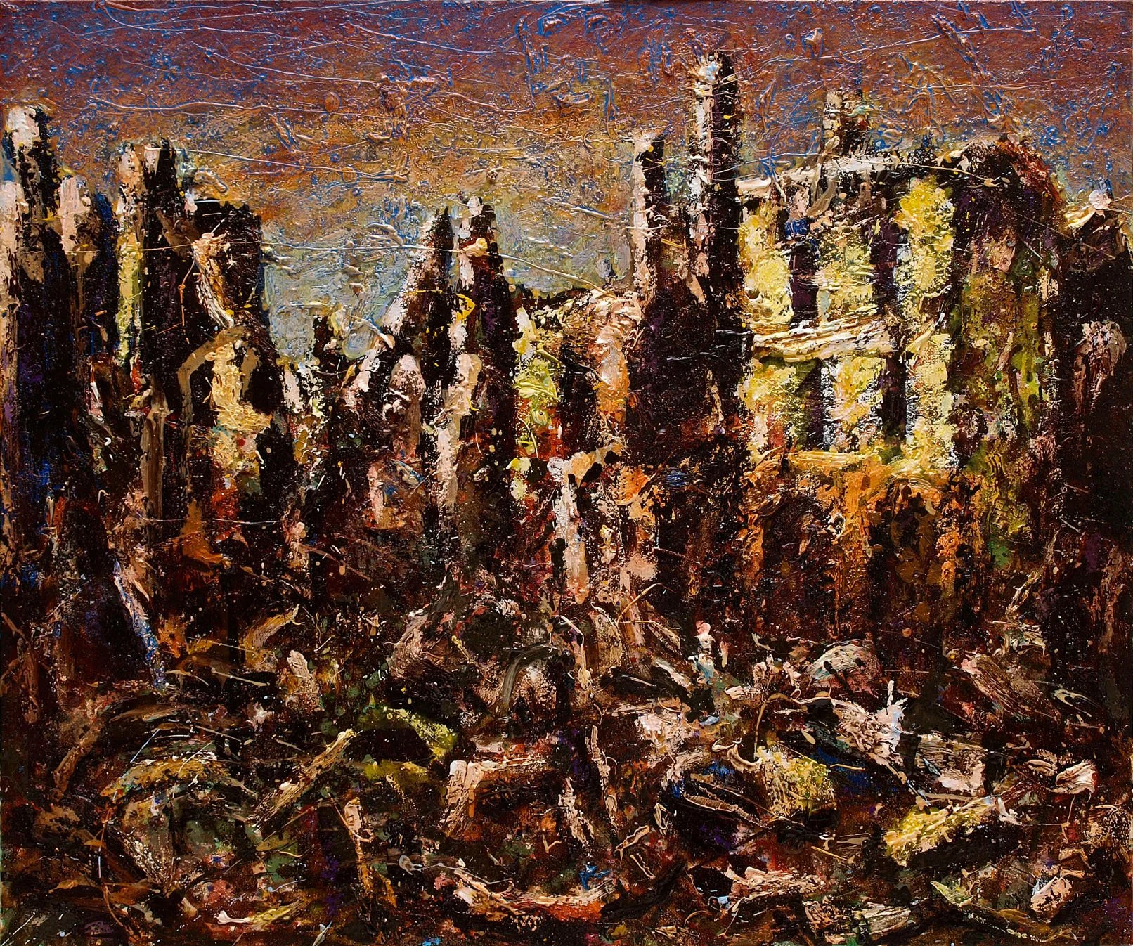Caen, 2007, huile sur toile, 54x65 cm