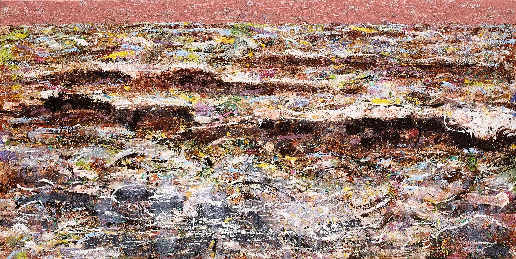 Marine, 2008, huile sur toile, 60x120 cm