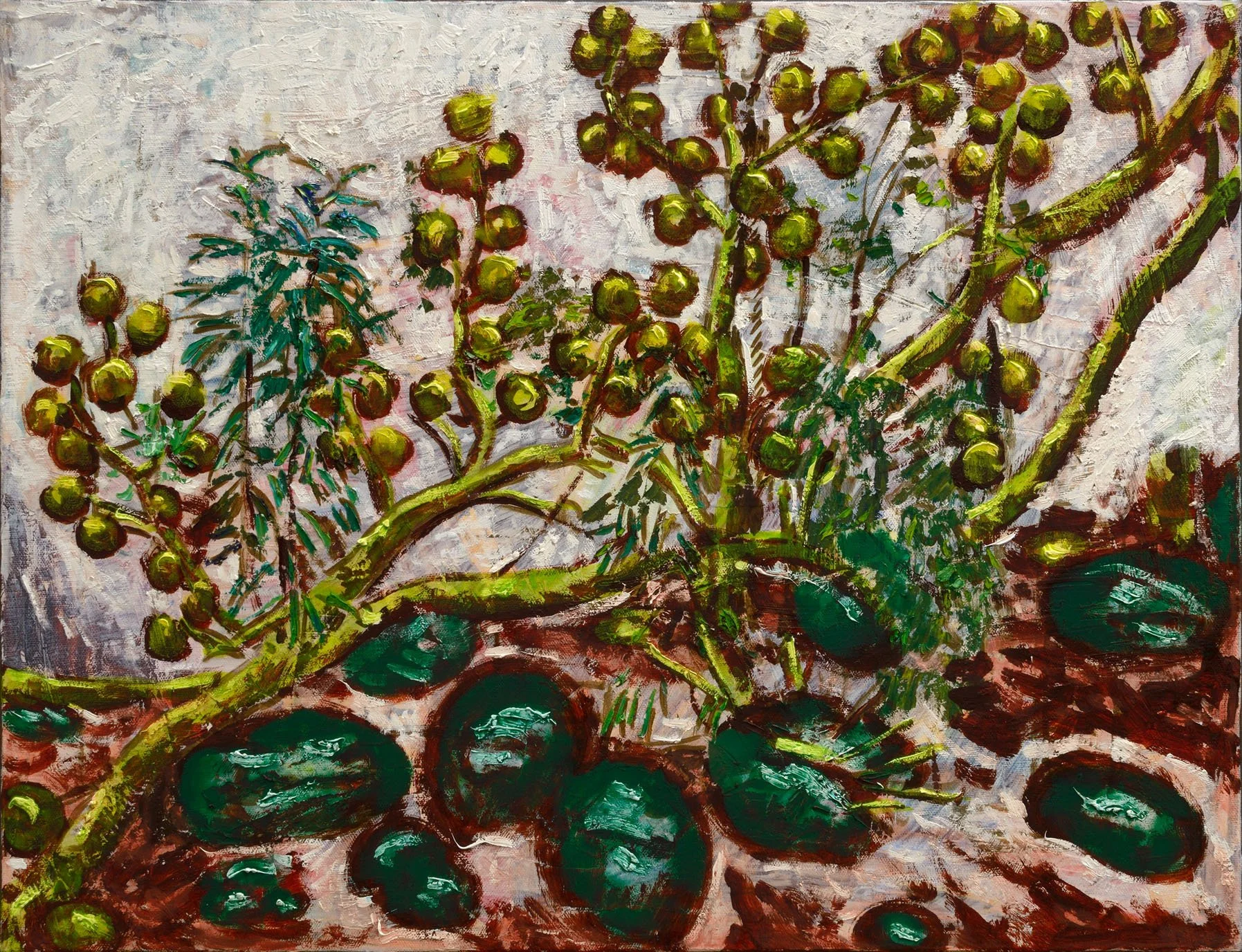 Œufs, 2013, huile sur toile, 50x65 cm